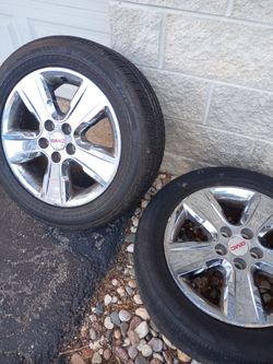 TIRES  18' CHROME GMC FOR ALL THREE