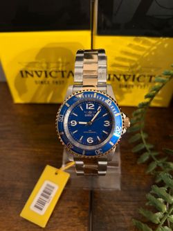 Invicta Two-Tone Diver Watch Blue Dial