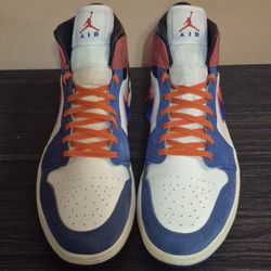 Jordan 1 Mid Multicolored Swoosh - Mn(Sz 13)