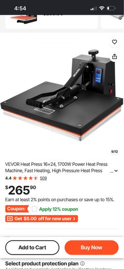 Vevor heat press