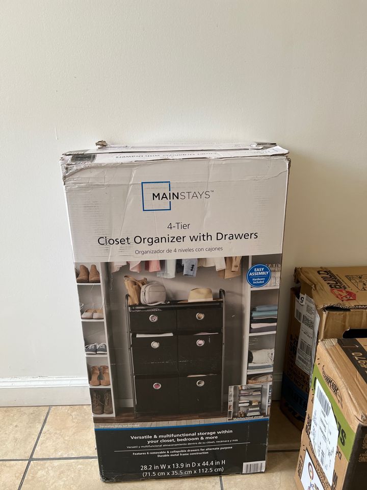 Brand New 4 Shelf Organizer