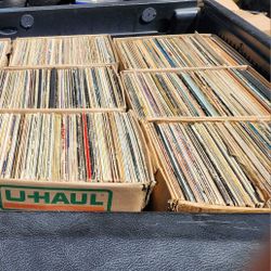 Half Of A Truck Load Of Vinyl Records 