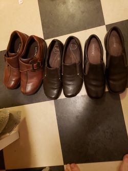 Quality genuine leather womens shoes sz 9