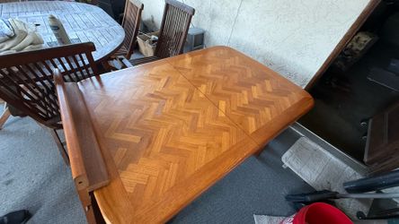 custom tea, dining room table, including Center leaf