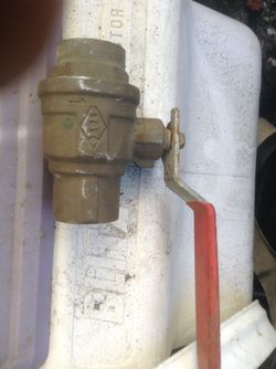 New Brass Ball Valve -1" Solder each side which is called SLIP BY SLIP
