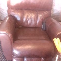 Leather Rocking Massaging Chair