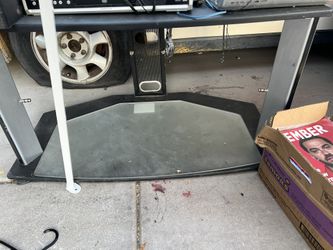 TV Stand w/ Glass Shelf