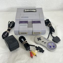 Super Nintendo SNES Console Bundle Oem With Controller All Cables Tested