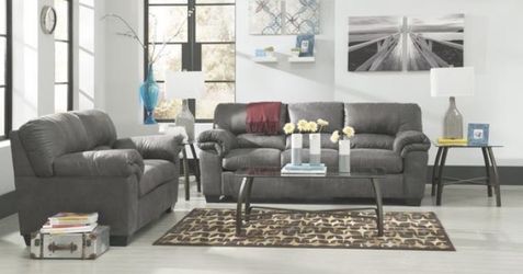 Brand New Grey Luxury Couch and Loveseat! More savings on sectional furniture set!