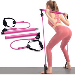Portable Pilates Bar Kit with Resistance Bands