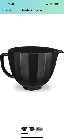 NIB Black Shell Kitchen Aid 5 Quart Mixing Bowl