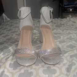 TOP Moda Platform High Heel Open Toe Sliver 