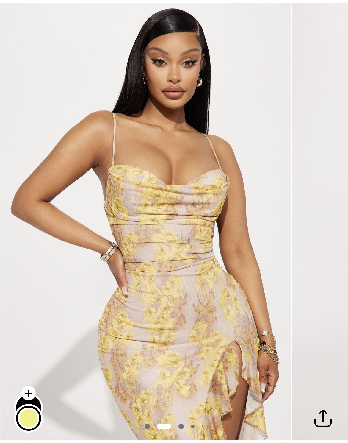 Fashion Nova Floral Maxi Dress Size L