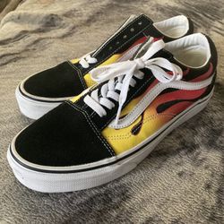 Vans Old School Flame Design