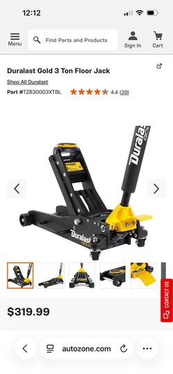 Duralast Gold 3 Ton Floor Jack