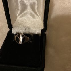6 Sterling Silver 925 Peace ☮️ Rings,Sizes 6,6,7,7,8,8.5