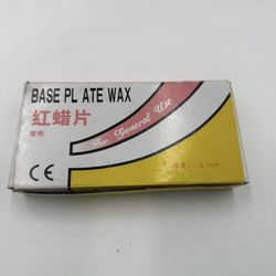 1 Box 14 Sheets Dental Lab Base Plate Utility Wax Red Modeling Thickness 1.3mm