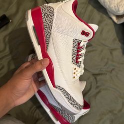 Jordan 3 Cardinal Red 