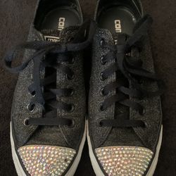Glittery Rhinestone Converse