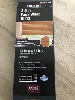 2.5 Faux Wood blinds 