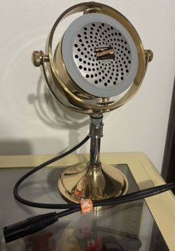 Custom 1 Of A Kind Dynamic Vintage Style Microphone W/ Stand...WORKS...PLZ READ!