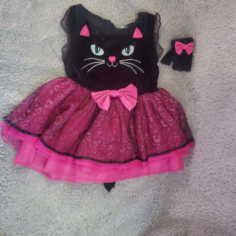Toddler Cat Halloween Costume Dress 