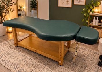 Stationary Massage Table with Face Cradle