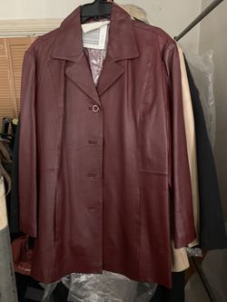 Leather blazer jacket