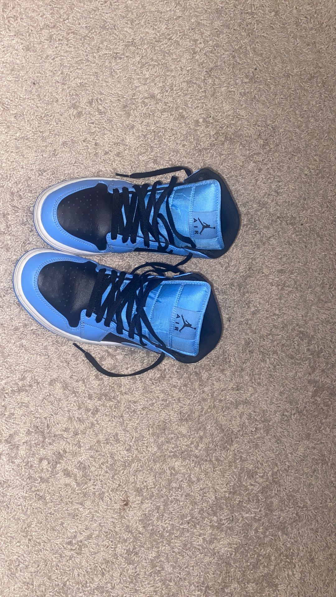 Jordan One Mid Unc Mens Size 7