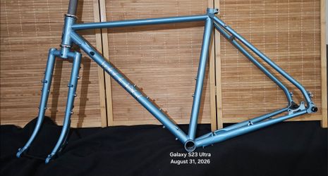 Brand New Velo Orange Polyvalent Frameset (Small) – Metallic Glacier + Headset