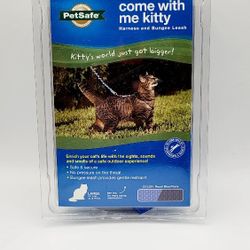 PetSafe "COME WITH ME KITTY" Cat Harness and Bungee Large Leash Royal Blue/Navy