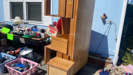 Solid Oak Office Desk