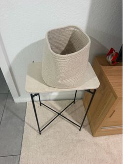 Modern stone side table