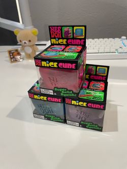 Brand New NeeDoh Nice Cube - set of 3 squishies