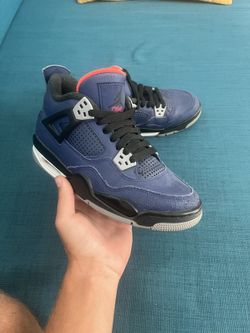 Size 4y Winterized Royal Blue Jordan 4 