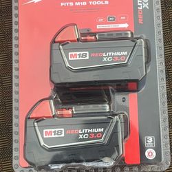 M18 18-Volt Lithium-Ion XC Extended Capacity Battery Pack 3.0Ah (2-Pack)