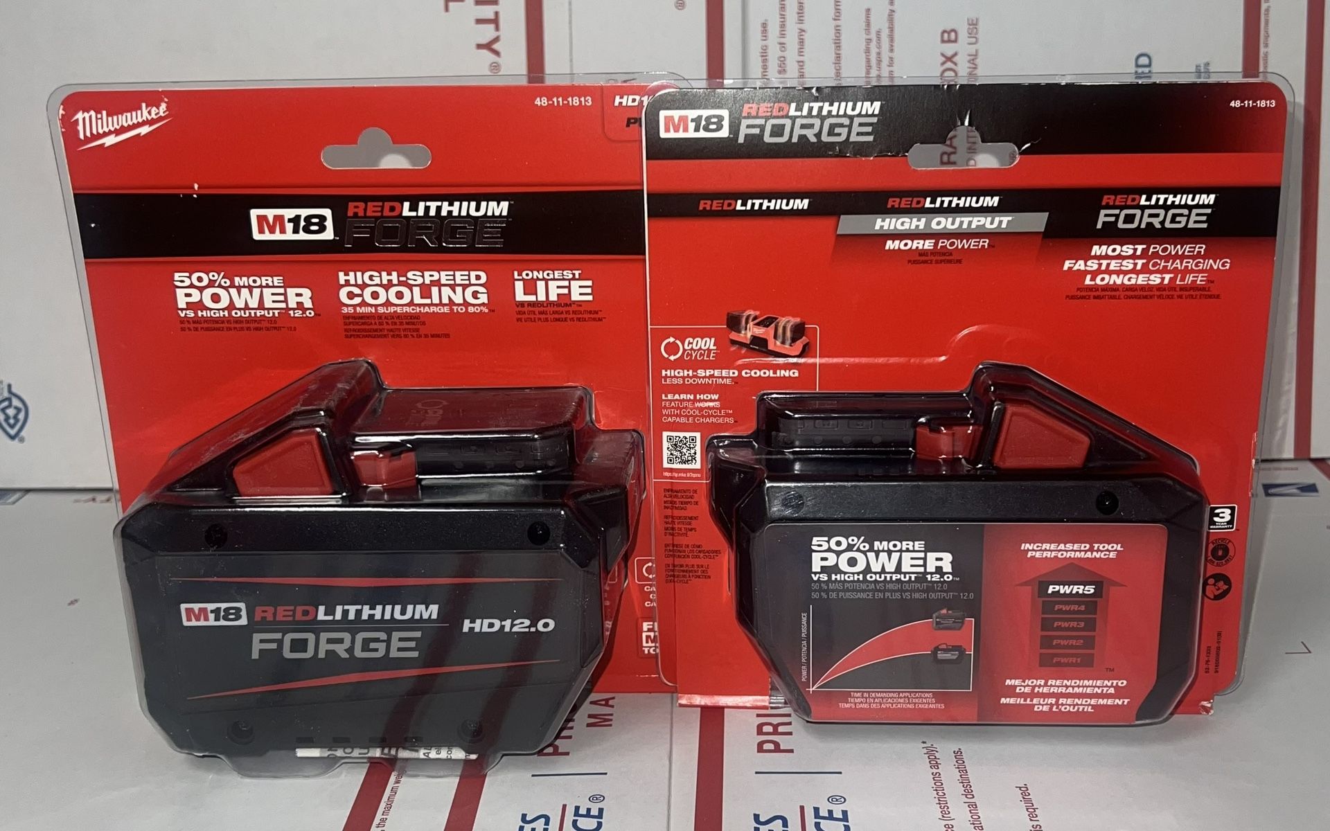 Milwaukee M18 12.0 Forge Battery. Model #48-11-1813 (1 Battery).