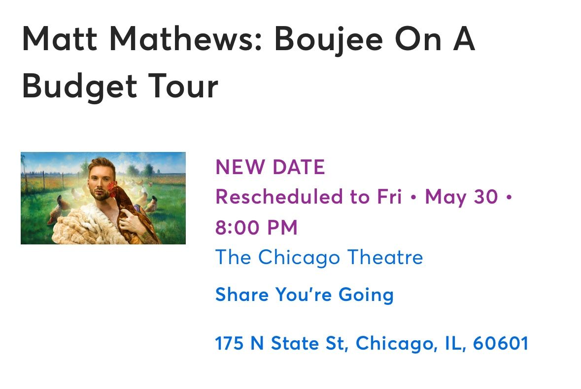 Matt Mathews Tickets