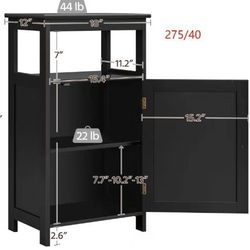4-Tier Bathroom Floor Storage Cabinet
