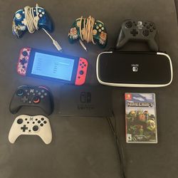 Nintendo Switch, Controllers and Minecraft