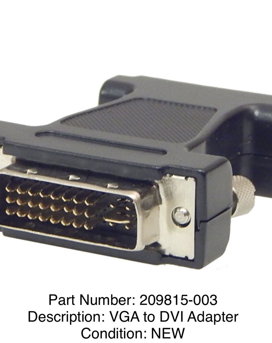 VGA to DVI Adapter New 209815-003