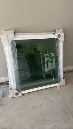 2 Windows 48” x 48” Obscure Glass