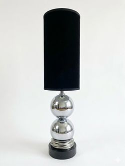Vintage Mid Century Modern Van Teal Stacked Ball Table Lamp