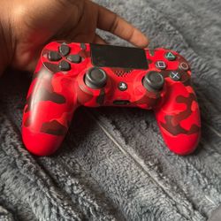 PS4 Controller Red And Black 