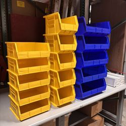 Uline Plastic Stackable Bins