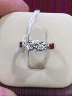 14 K Y Gold Diamond Ladies Ring 1 ct