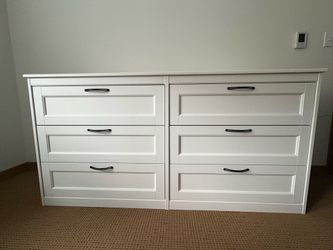 IKEA SONGESAND 6-Drawer Dresser, White