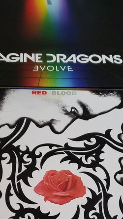 Vinyl record imaging dragons Only