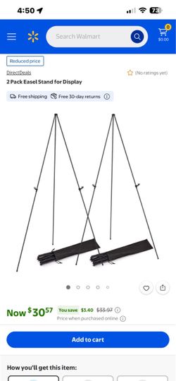 2 Pack Metal Easel Stand for Display