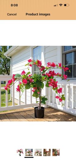 37-Inch Artificial Bougainvillea tree